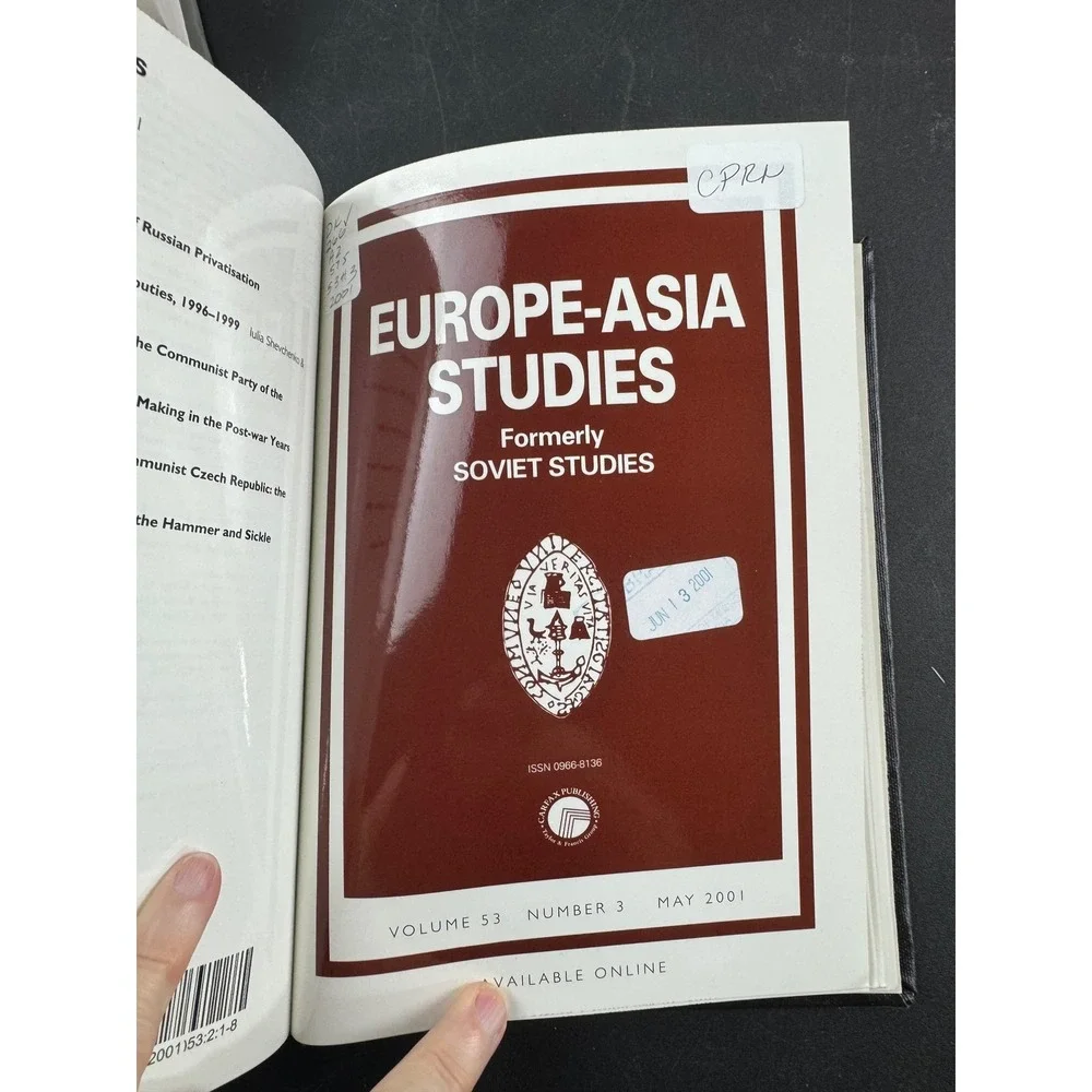 Europe-Asia Studies‎ Vol 53 Nos 1-4 2001 Bound Journal Soviet History Politics